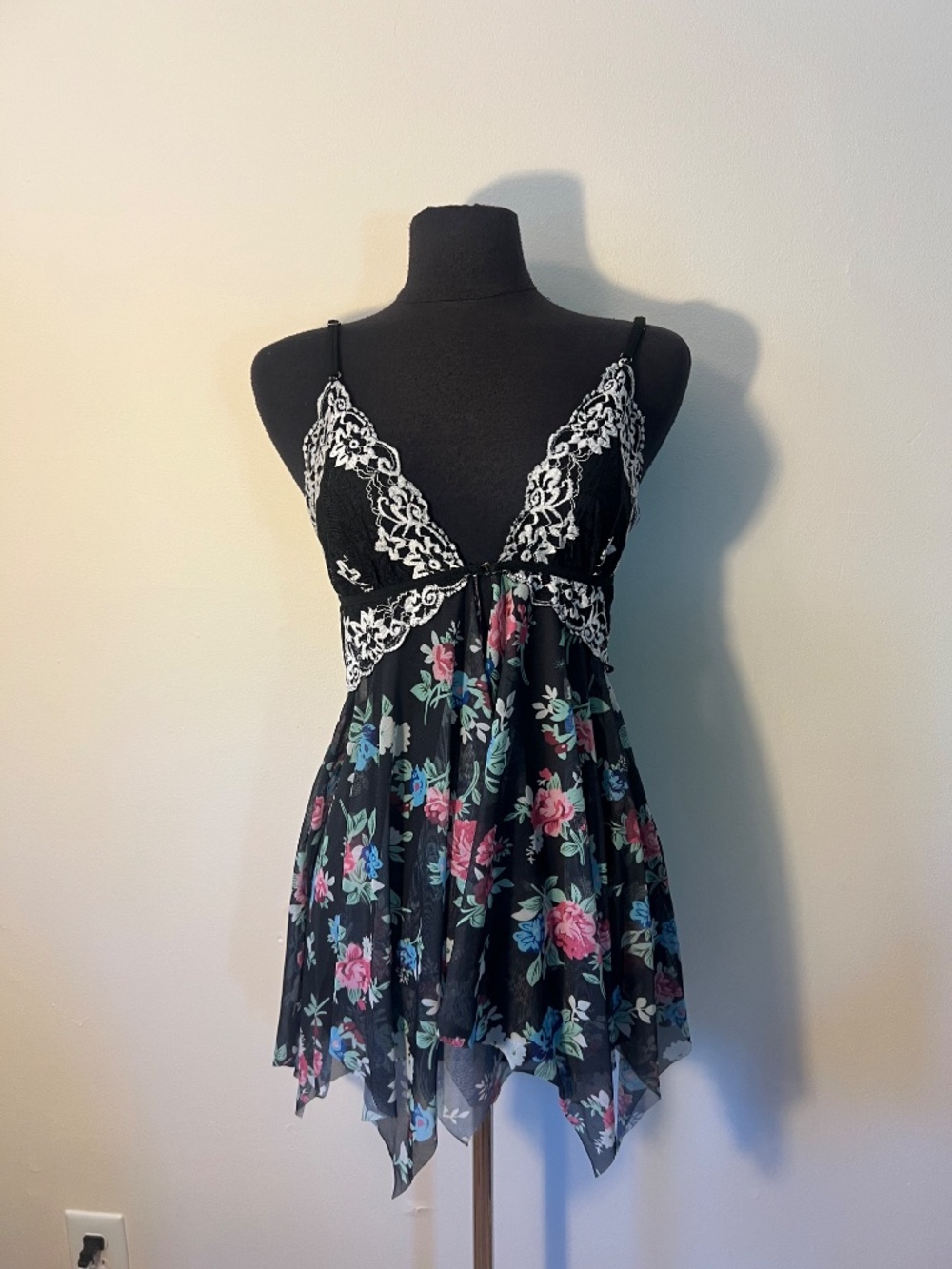 Floral lace lingerie top